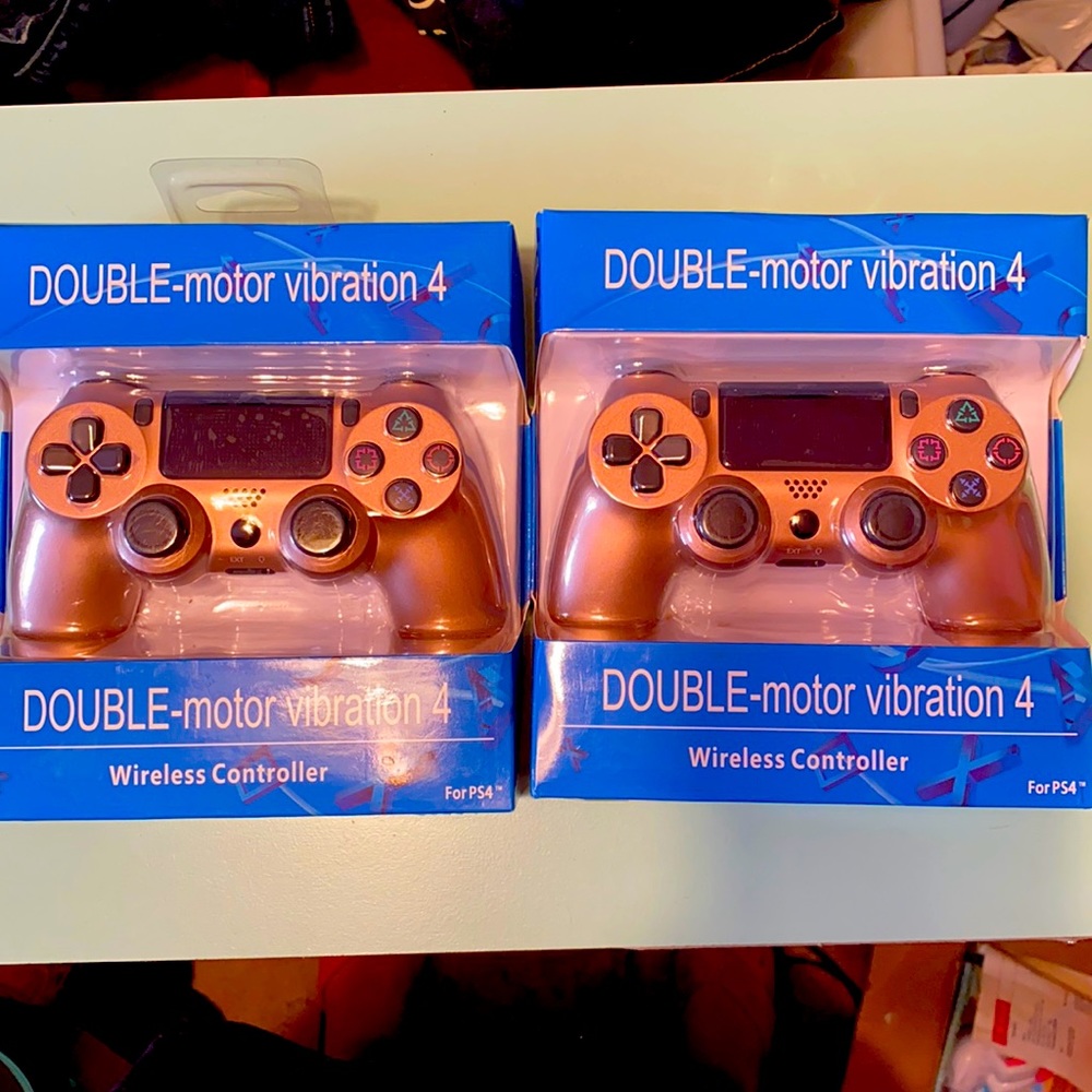 Rose gold controllers compatible with PS4